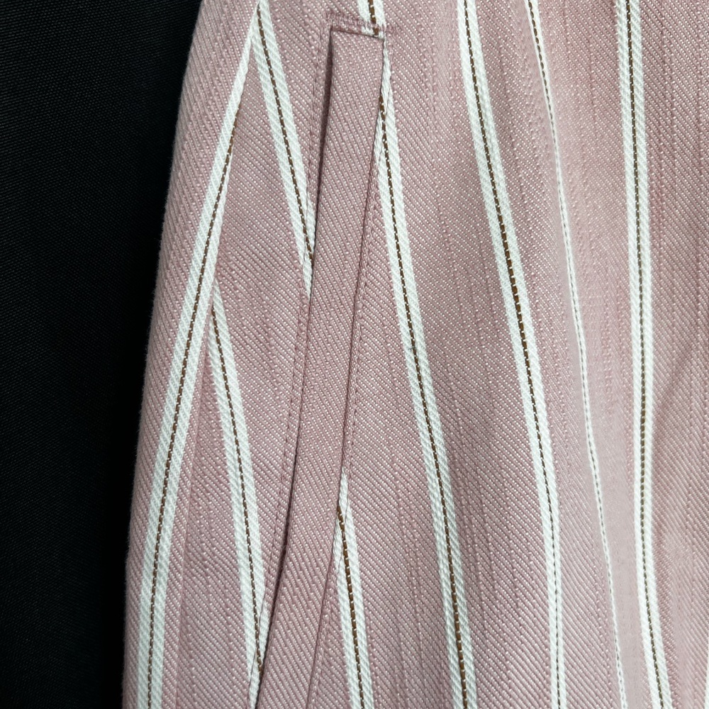 🆕 🌸 NWOT Banana Republic Pink Striped High Rise Shorts | Women’s Size 4 - Picture 9 of 10